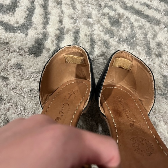 Agave Girl Leather Made in Mexico Weaved Pointed Toe Rose Gold Flats Size 7 - Picture 7 of 8